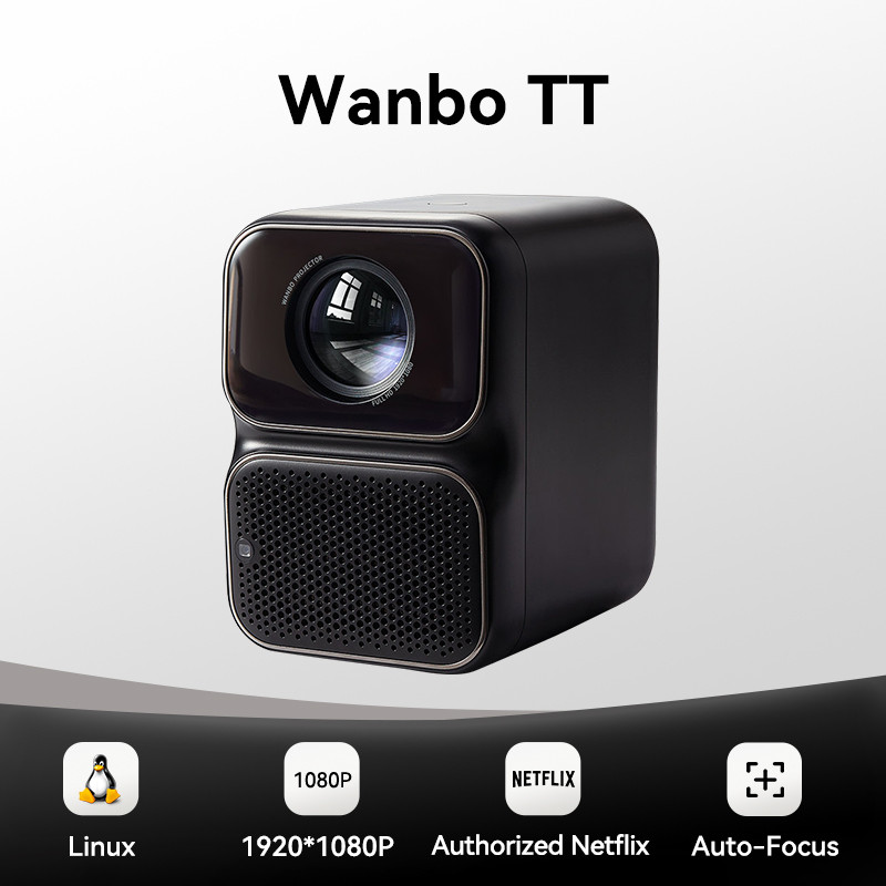 . Wanbo Tt Projector Netflix Certified 1080P Linux System Mini -