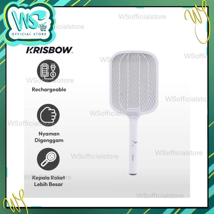 [JAKARTA] RAKET NYAMUK KRISBOW MOSQUITO SWATTER CHARGE ORI ORIGINAL