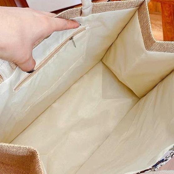 OPIOBAGS TOTEBAG / TAS TENTENG TOTEBAG MOTIF BESAR WANITA / TAS TENTENG KANVAS WANITA / TFW 124