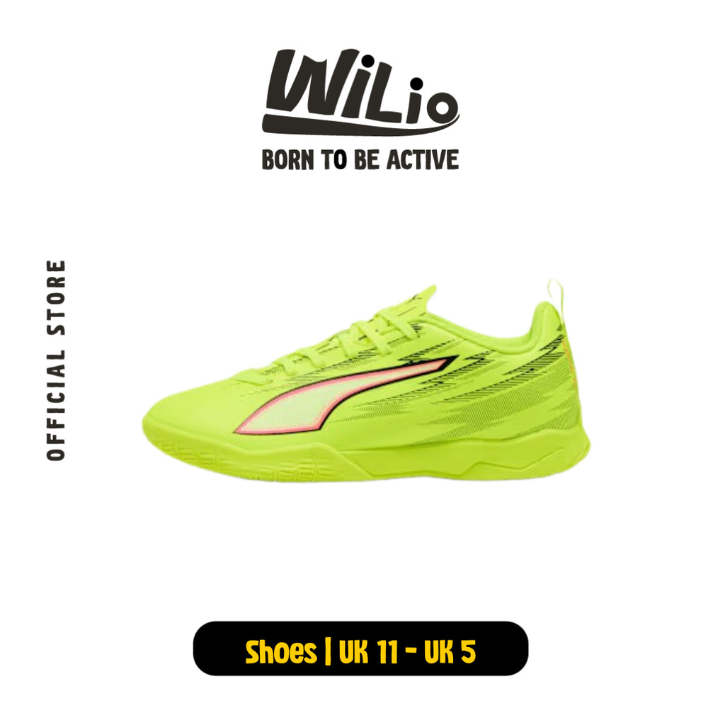 PUMA Ultra 6 Play It Jr 10905601 - Sepatu Futsal Anak (Kuning)