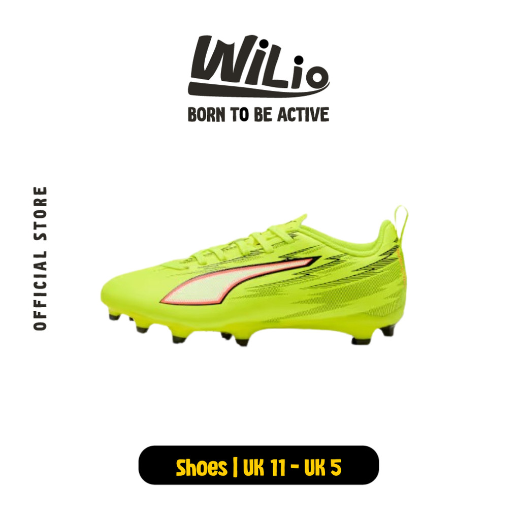 PUMA Ultra 6 Play Fg/Ag Jr 10870501 - Sepatu Bola Anak (Kuning)