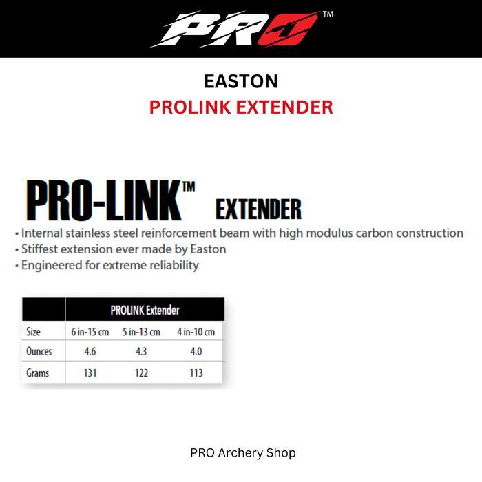 EASTON PROLINK EXTENDER STABILIZER BUSUR PANAHAN RECURVE / STANDAR BOW - EXTENDER PEREDAM GETARAN