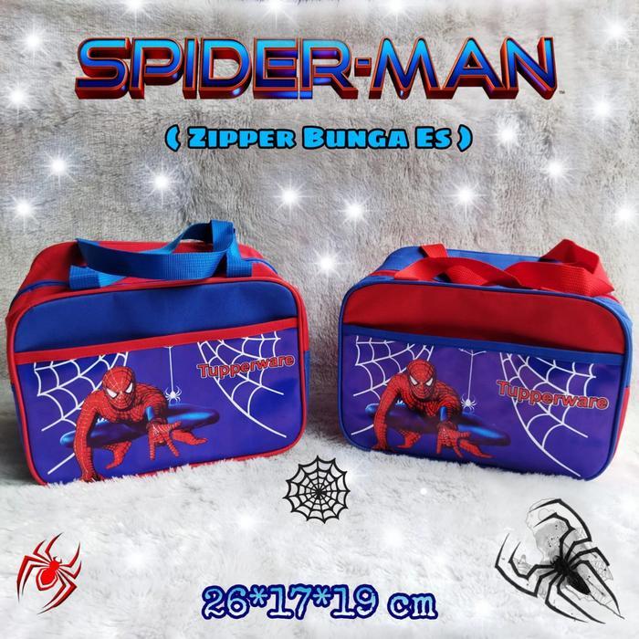 tas bekal Tupperware spiderman