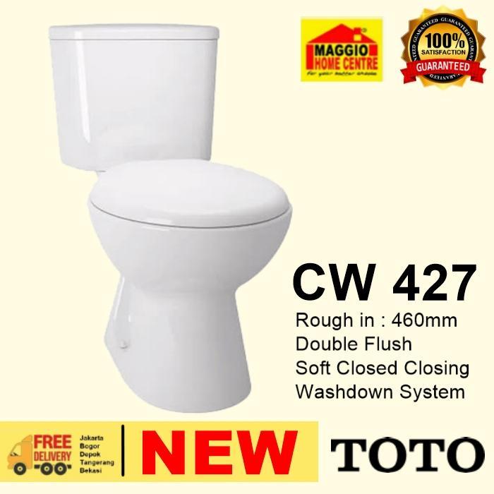 KLOSET DUDUK TOTO DUAL FLUSH - KLOSET TOTO CW 427 NEW - TOTO