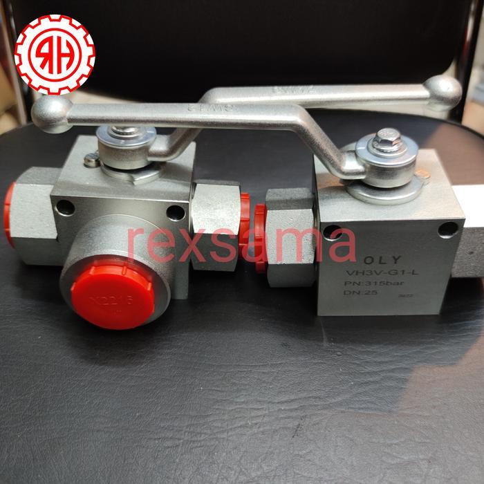 1 inch 3WAY BALL VALVE HIDROLIK HIGH PRESSURE ( L TYPE )