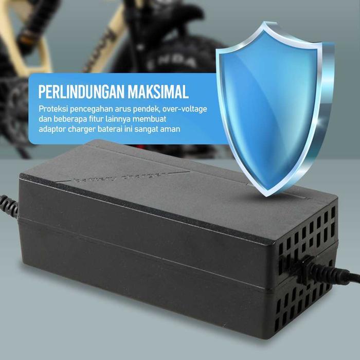 Charger Sepeda Listrik 48V 12Ah Universal Charger Sepeda Listrik Exotic Charger Sepeda Listrik
