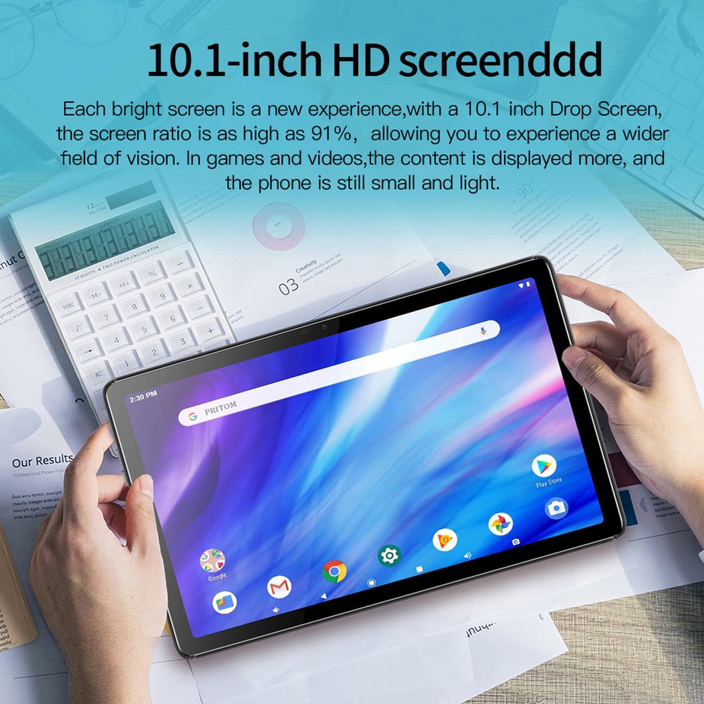 BDF P37 New 10.1 Inch Android Tablet Pc Google Play Octa Core Dual Cameras Dual SIM 3G Phone Call