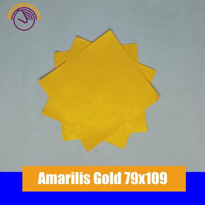 Kertas Fancy Paper Amarilis Gold - Cover Yasin - Buku - 79Cm X 109Cm Terjamin