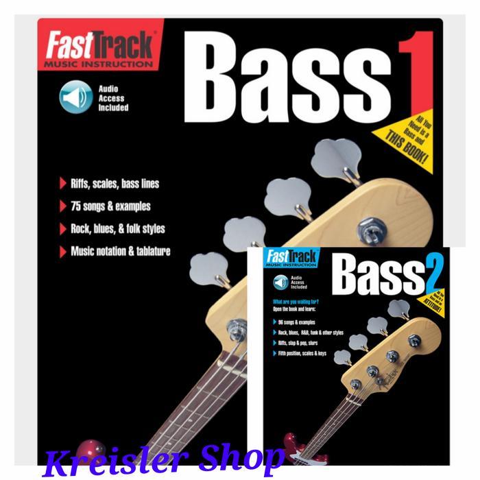 Fast Track Bass Method book 1 or 2 Buku bass Belajar gitar bass