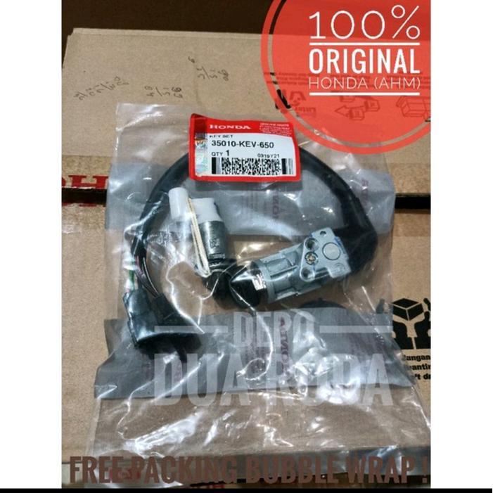 KUNCI SET / KEY SET SUPRA X OLD (ORIGINAL AHM) // 35010-KEV-650