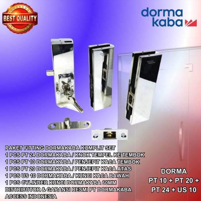 Patch Fitting Dorma / DormaKaba / Dorma Kaba Original Komplit Set PSS