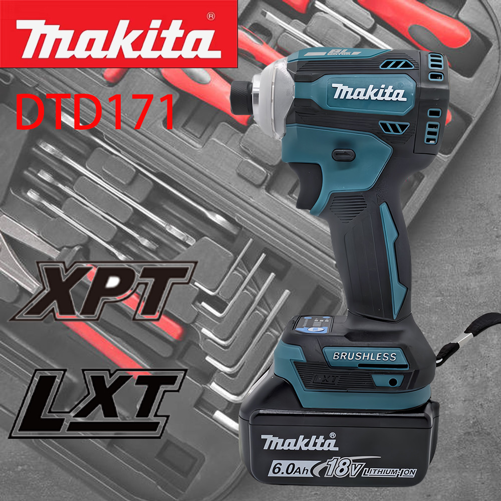 . Makita-Electric Wrench Dtd171Electric Goddess Impact Driver Brushless Cordless Electric -