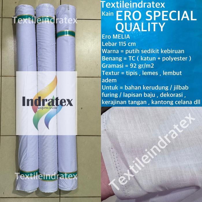 ( per 1 roll ) Kain ero erro hero katun SPECIAL QUALITY putih gulung gulungan lebar 115 cm bahan