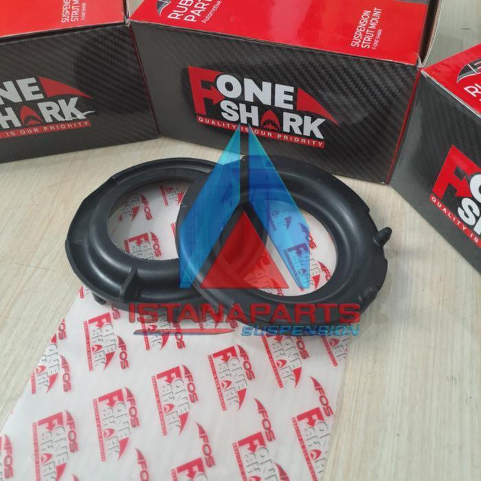KARET TATAKAN PER / KARET BANTALAN PER BELAKANG BAWAH MERK F-ONE SHARK FOS AGYA / AYLA / CALYA /