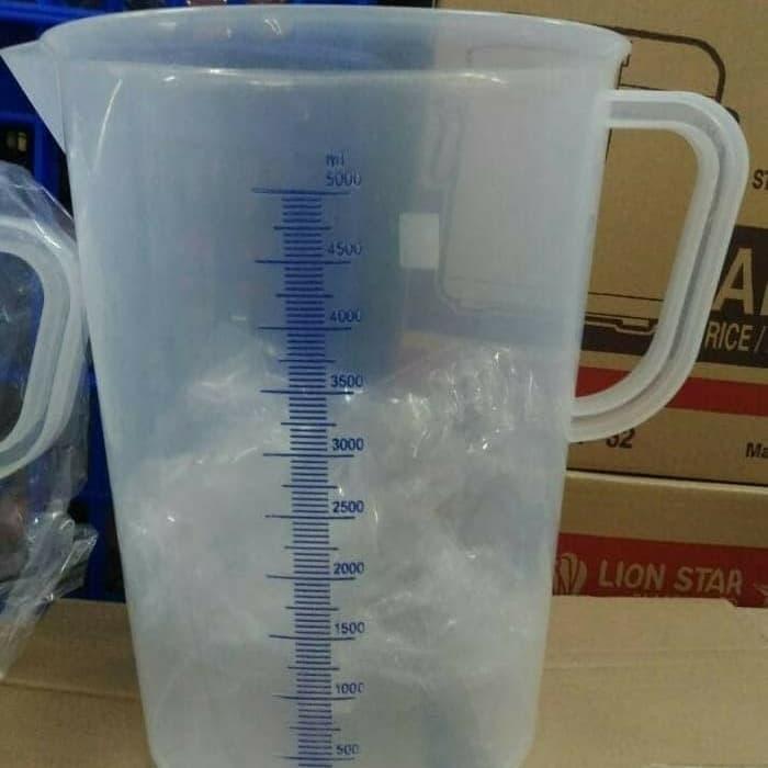 Gelas Takar Ukur Takaran Plastik 5 Liter Green Leaf/Measuring Jug 5Ltr