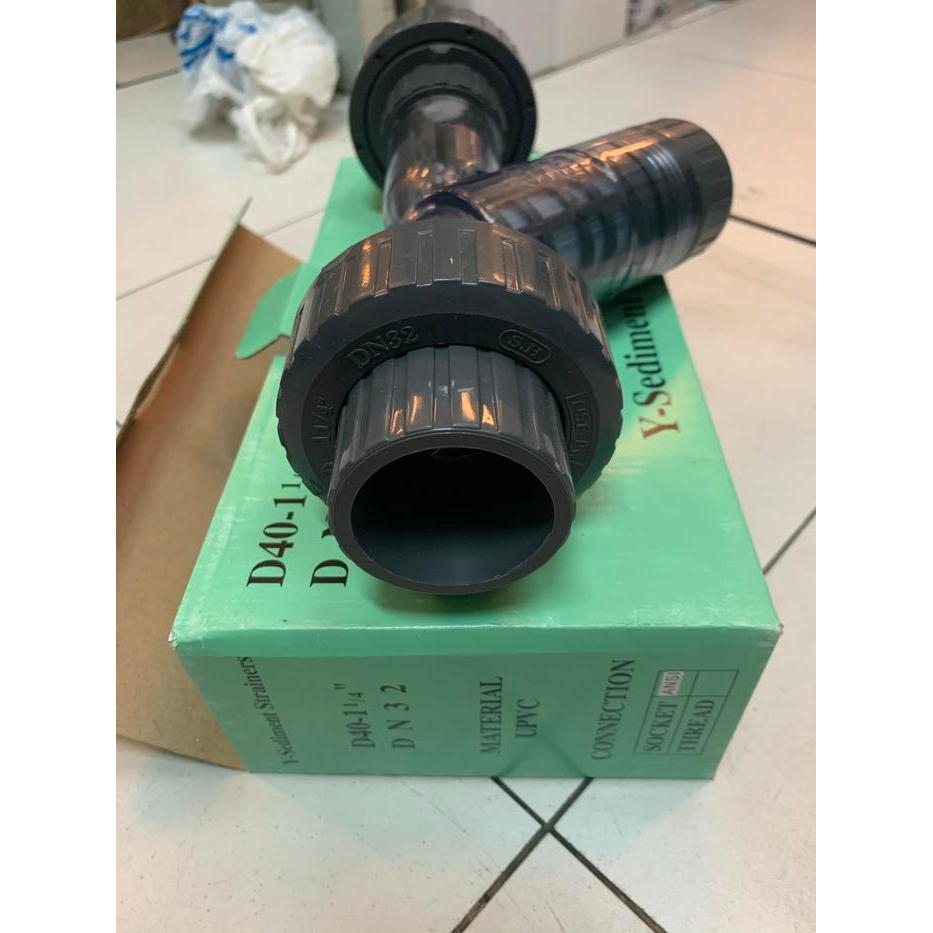 Y strainer pvc clear / transparan / Y strainer pvc bening 3/4" inch