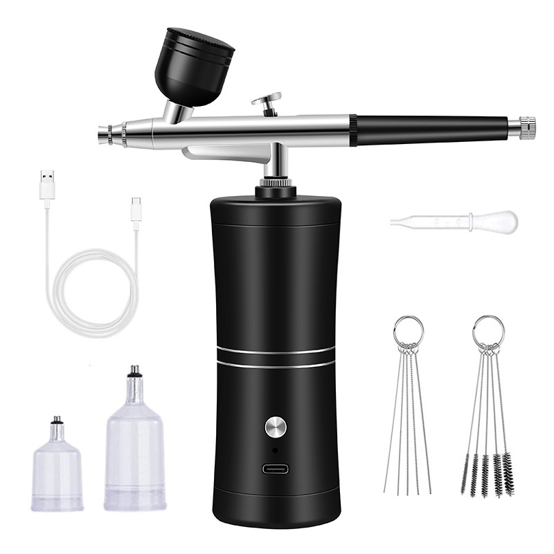 Airbrush for Nails Art Paint Portable Cordless Air Brush Nail Gun with Compressor Nail Decoration
