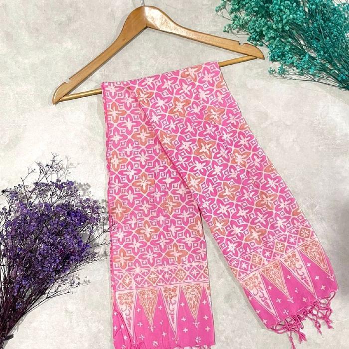 Kain Batik Scarf Syal Paris Cap Trusmi Cirebon Batik Fariza Selendang