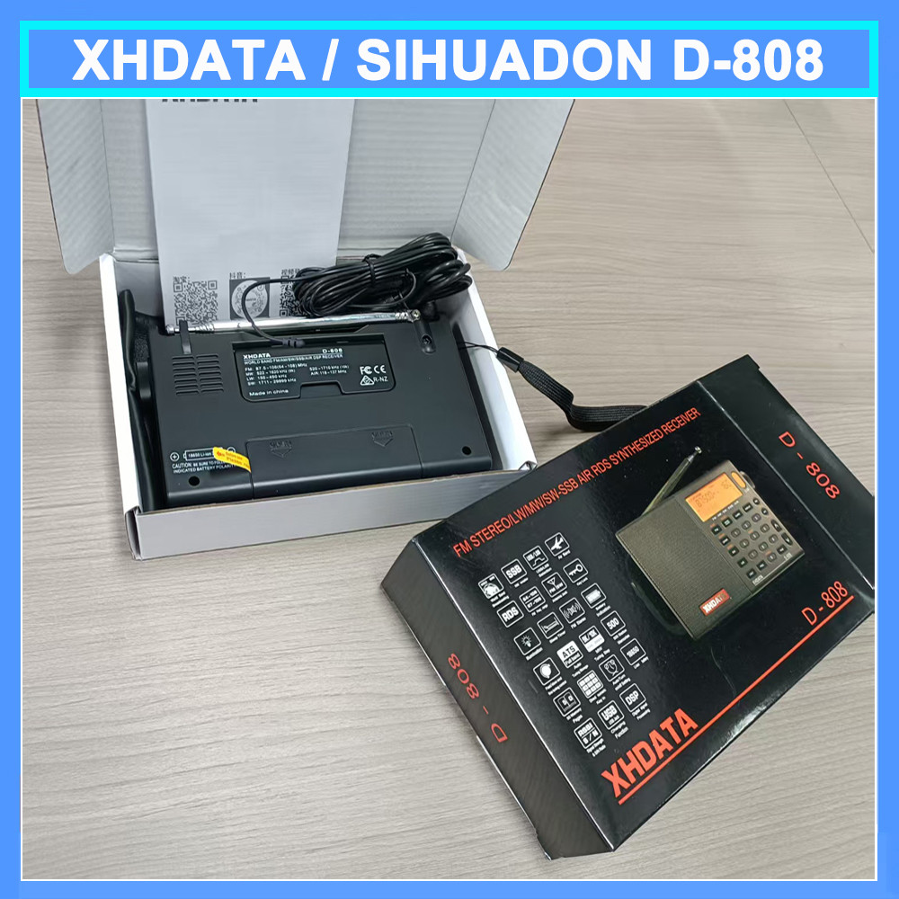 2023 Upgraded XHDATA D808 Radio SIHUADON D-808 Radio Global Version USB Type-C Charging World Band