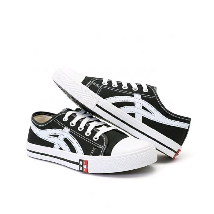 Bata Kiddora - Sepatu Sekolah Nb Cross Pendek List Cabang (Sol Kuning) Sepatu Anak Tali Sd Smp Sma