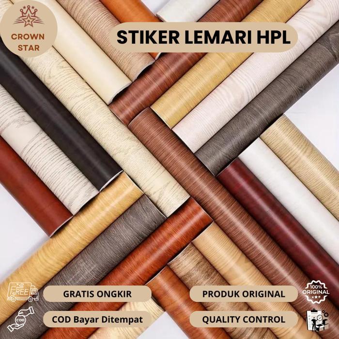 Crown Star - WALLPAPER STIKER LEMARI HPL STICKER LEMARI SERBAGUNA STIKER LEMARI PINTU HPL STIKER