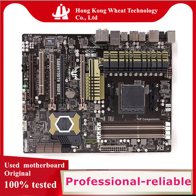 . Amd 990X Sabertooth 990Fx Motherboard Used Original Socket Am3+ Am3 -
