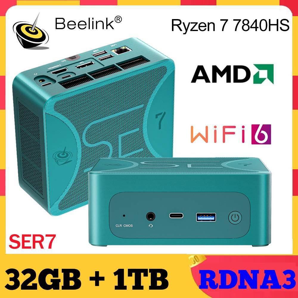 . Beelink Mini Pc Ser7 Amd Ryzen 7 7840Hs 5800H 5700U 5 5560U Ser5 Pro -