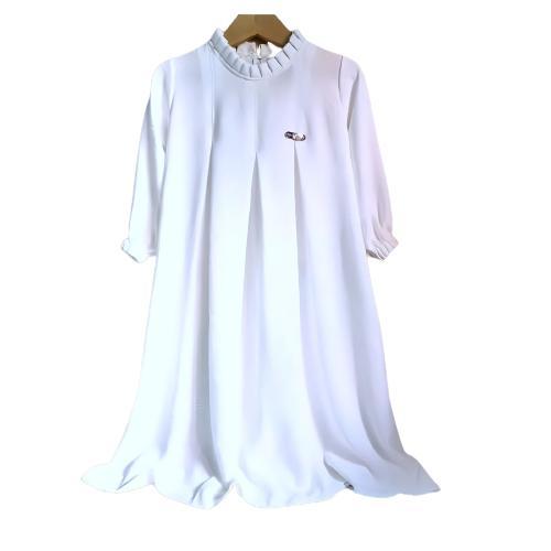 Gamis Anak Perempuan Usia 2-5 6-12 Thn Terbaru Dress Maryam Putih Manasik Muslim Lebaran Viral Baju