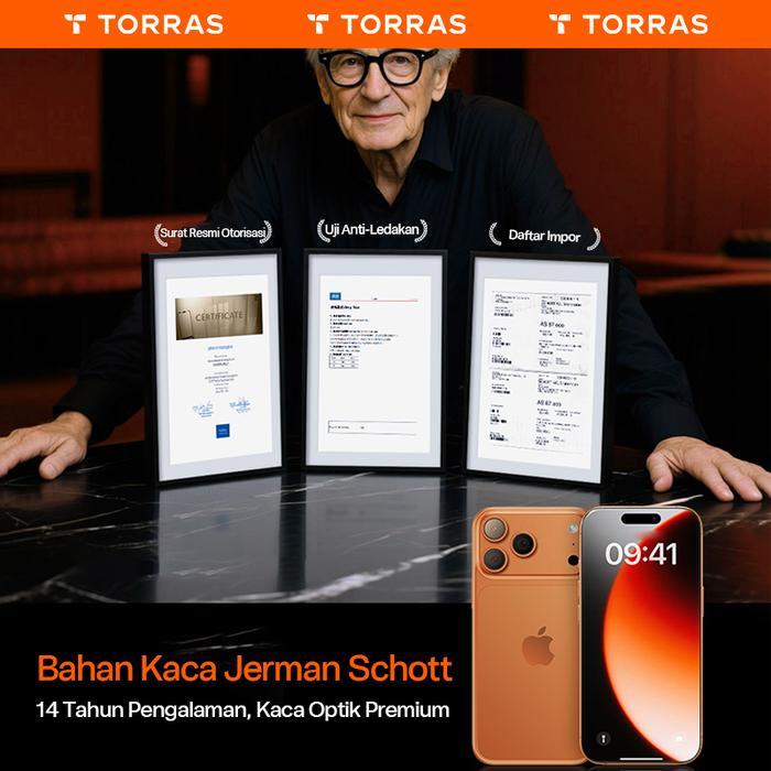 TORRAS 3D AR OrigArmor Ultra tempered glass compatible for tempered glass iphone 17 Pro Max iphone