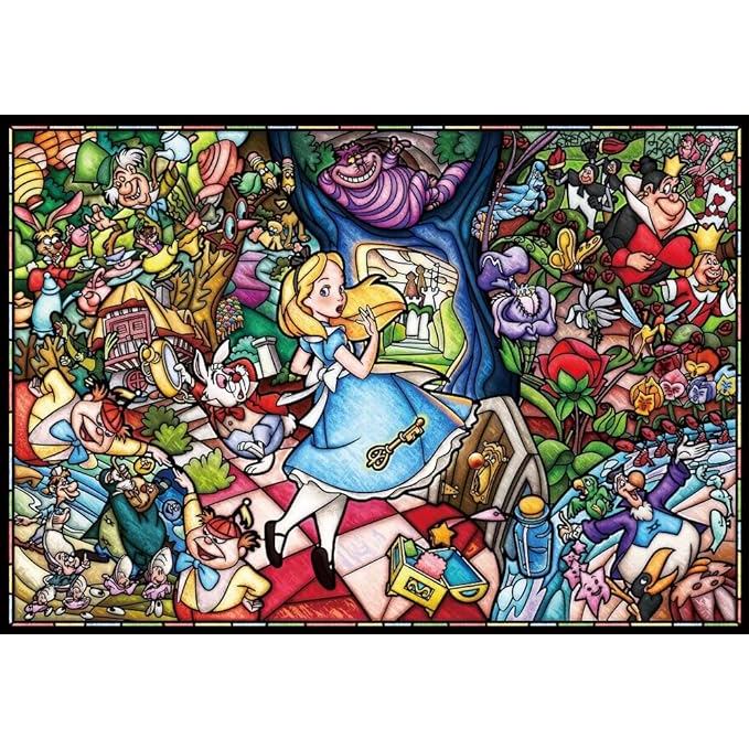 Disney Stained Glass Alice in Wonderland Jigsaw Puzzle AS81