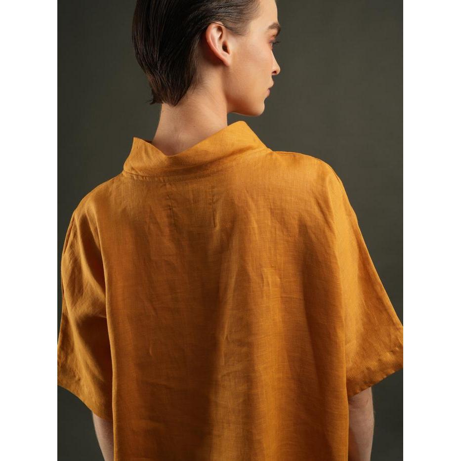 Sarisha Top Wanita Blouse Linen