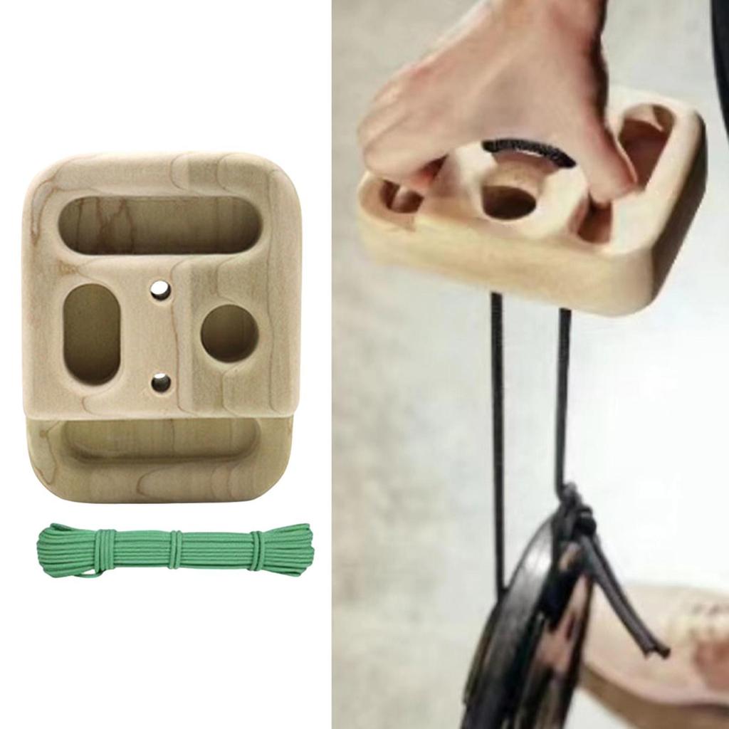 Climbing Hangboard, Climbing Holds, Pull up Board with Rope,