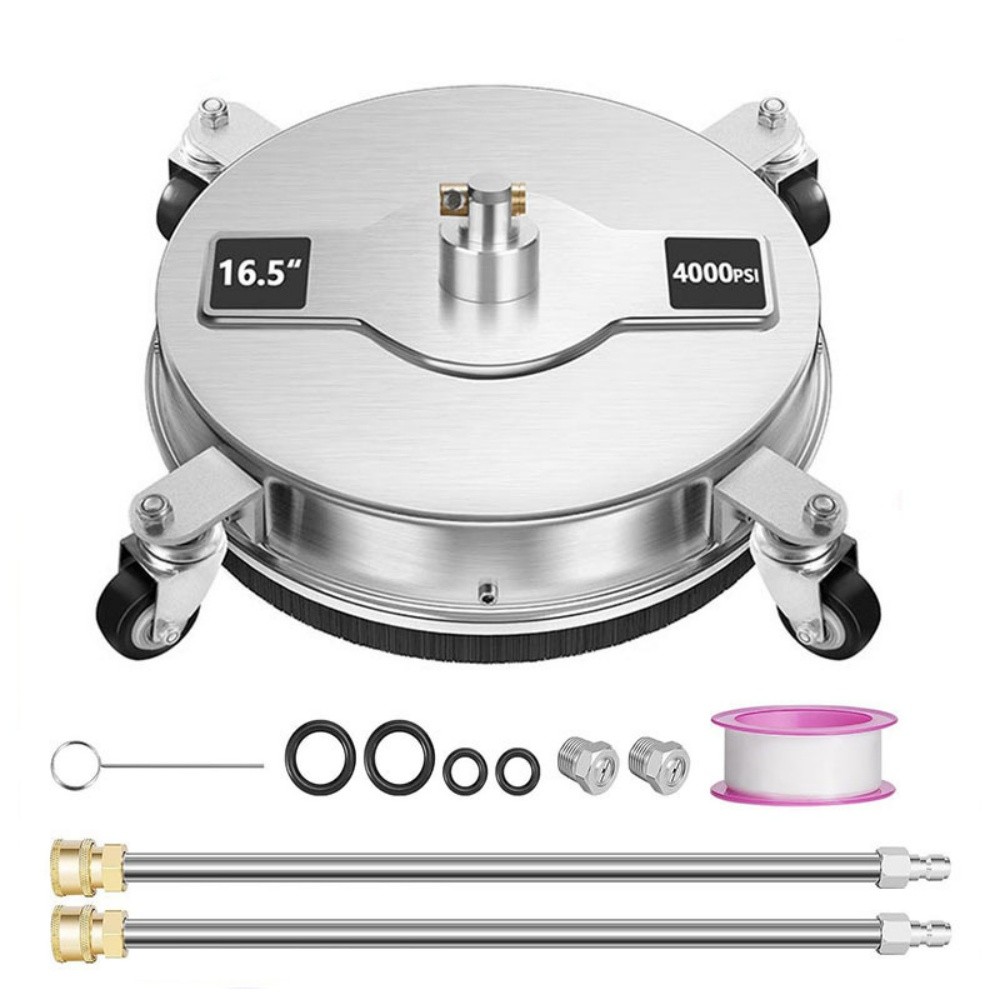 16.5 Inch Pressure Washer Surface Cleaner Stainless Steel Pressure Washer Rotary Flat Surface