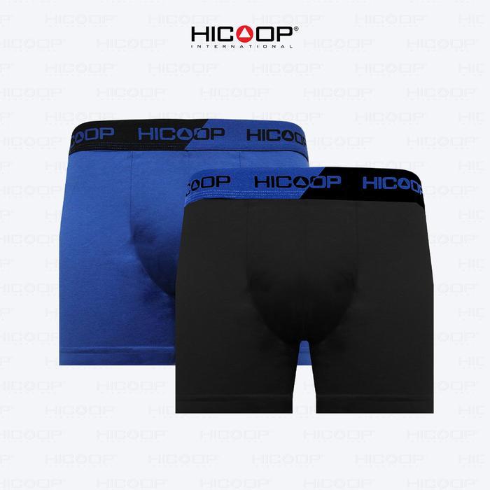 Hicoop - Underwear Boxer - Celana Dalam Boxer Pria - Biru/Hitam - 1 Pcs - HXKL-SC227