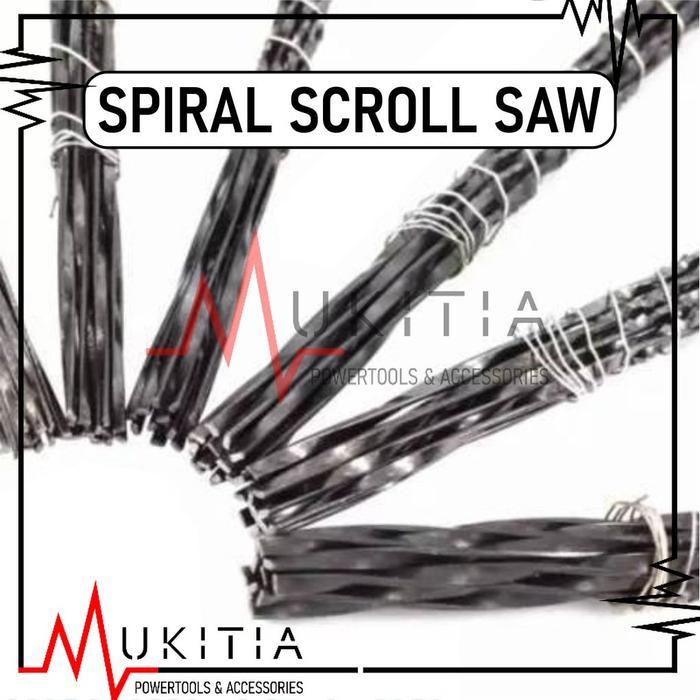 Pisau mata gergaji spiral scrollsaw pinless 130mm mata gergaji ukir