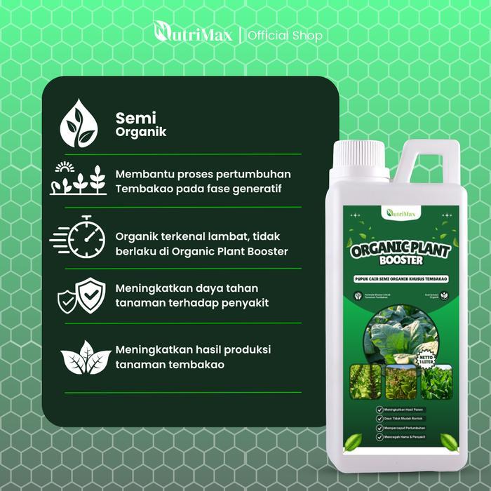 ID ORGANIC PLANT BOOSTER TEMBAKAO 1 LITER - PUPUK ORGANIK CAIR DAN ZPT KHUSUS DAUN TEMBAKAO -