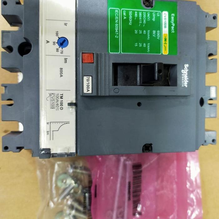 Mccb 32A - 100A Cvs100B Schneider 3Phase 3 Pole Original