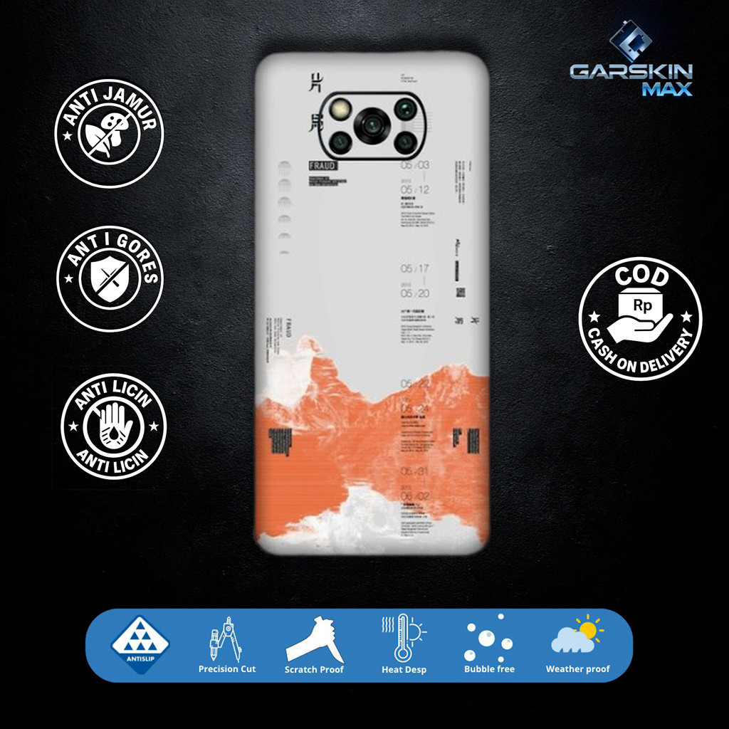 Garskin Skin Poco X3 NFC X3 PRO 2 Fullbody / Backonly | Anti Gores | Bisa Custom | Kode - Zz0