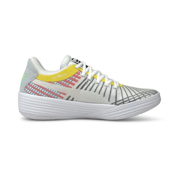 PUMA Sepatu Basket Clyde All-Pro White-Blue Atoll