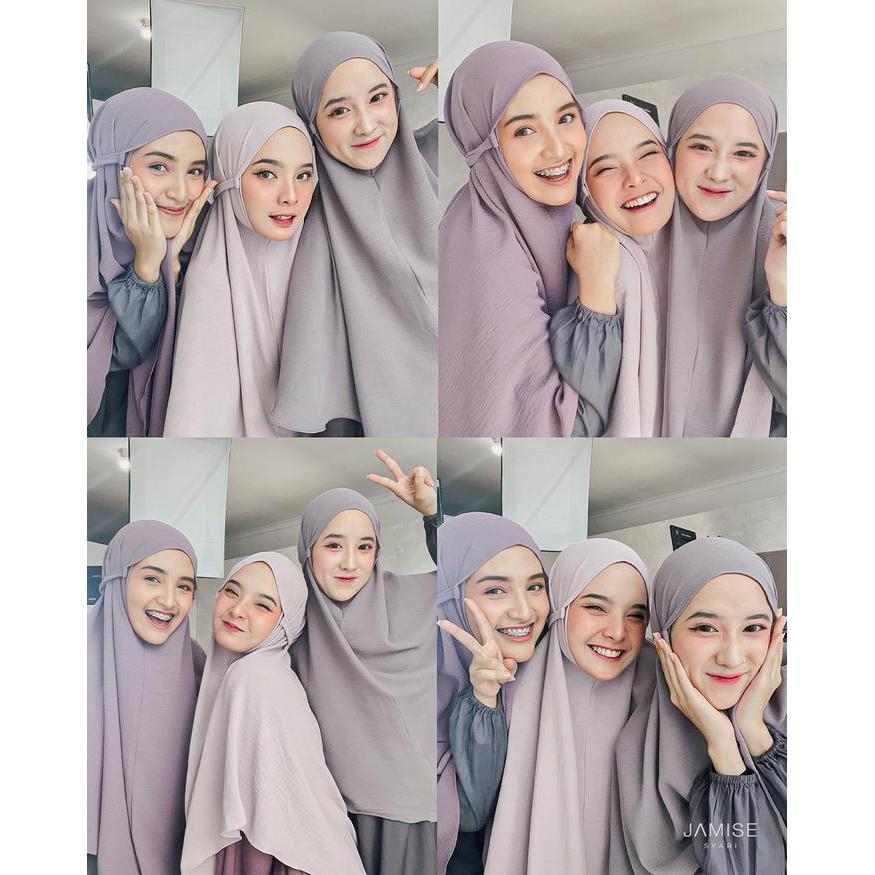 NOVA BERGO CRINKLE JILBAB INSTAN SYARI AIRFLOW BY JAMISE