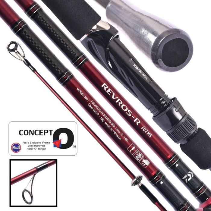Joran Daiwa Revros-R Spinning Baitcasting Pilih Ukuran