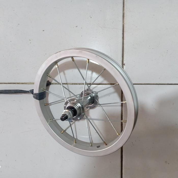 wheelset sepeda 12 velg 12 inchi velg depan dan belakang