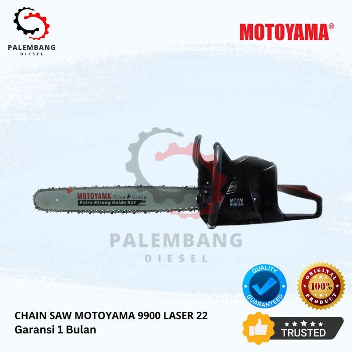 CHAINSAW MOTOYAMA 9900A 22 INCH. LASER – MESIN GERGAJI KAYU MINI