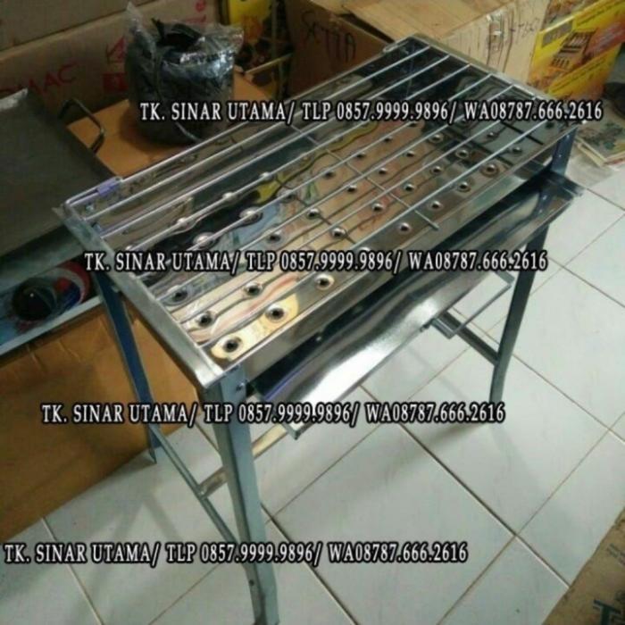 Sale Panggangan Arang Stainlis Bakaran Ayam Ikan Sate Roti Bakar Bbq Batu 1