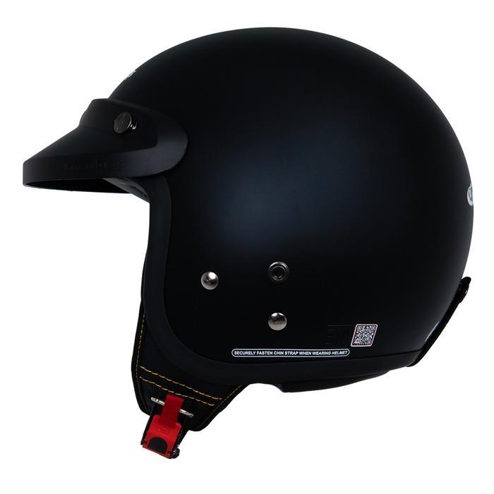 (Exclusive) Helm Cargloss Original CFM Retro Army Half Face - Black Doff accessories motor