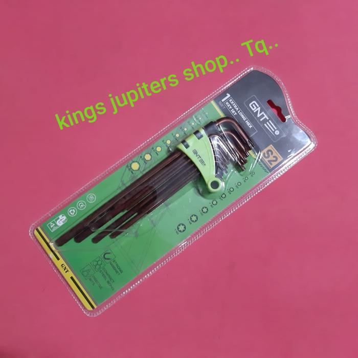 Termurah Lobang 9Pc Kunci L Set Bintang Panjang T10 T15 T20 T25 T27 T30 T40 T45 T50 Gnt Kunci Star