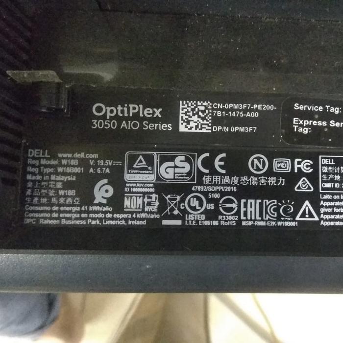 mainboard motherboard pc all in one dell optiplex 3050 W18B