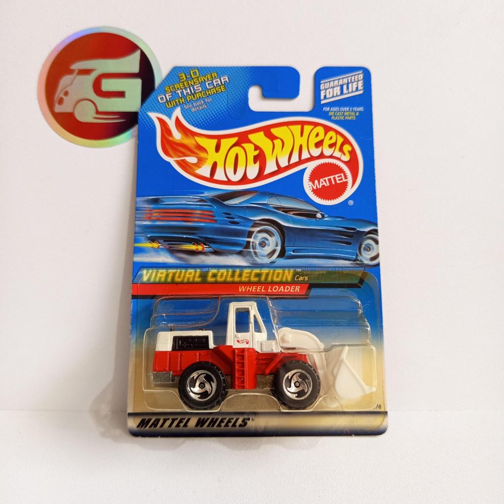 Hot Wheels Vintage Wheel Loader Red (Blue Card) - Hotwheels