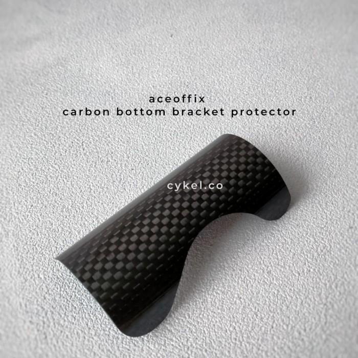 aceoffix carbon fiber bottom bracket protector folding bike frame *