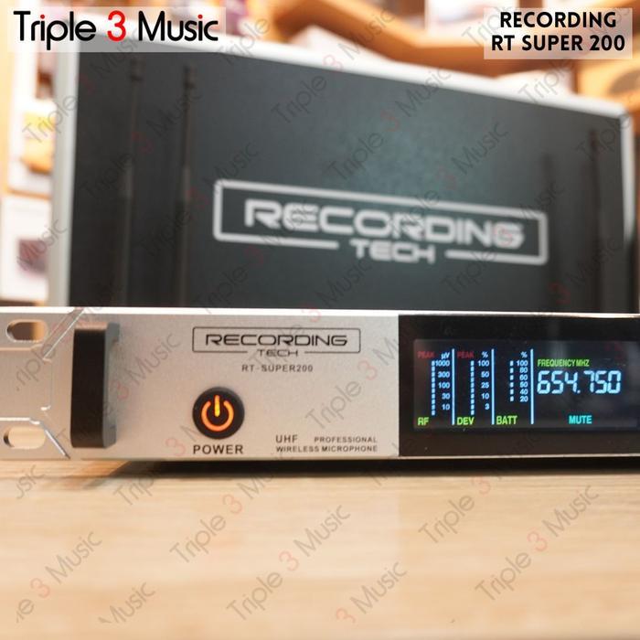 Recording Tech Rt Super200 Mic Wireless 2 Mic Premium Microphone